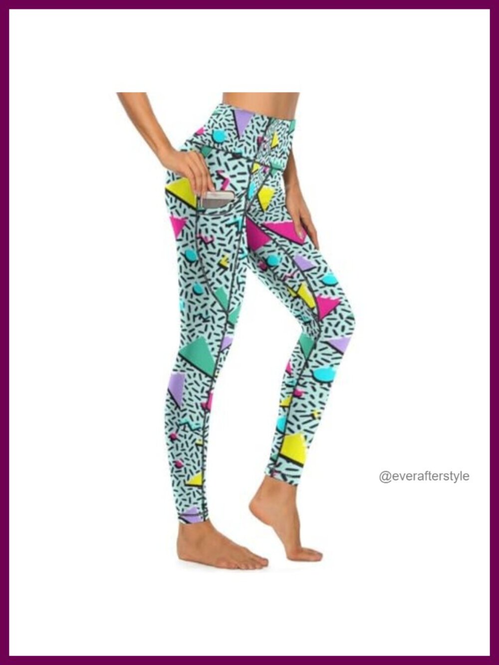 High Waisted Yoga Leggings with Pockets for Women 4-Way Stretch